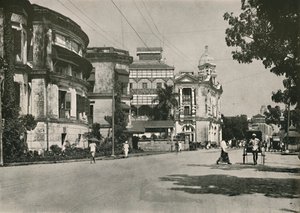 Strand Road, Rangoon. - Postkontor, Imperial Bank of India. Custom House i avstand, 1900. av Unbekannt