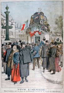 Strasbourg-statuen, Place de la Concorde, Paris, 1904 av Unbekannt