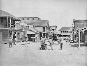 Street i Key West, Florida, c1897. av Unbekannt