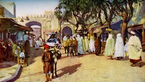 Gatebilde, Kairouan, Tunisia, c1924 av Unbekannt