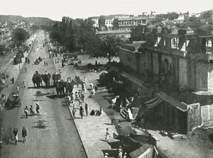 Gatebilde i byen Jaipur, India, 1895. av Unbekannt