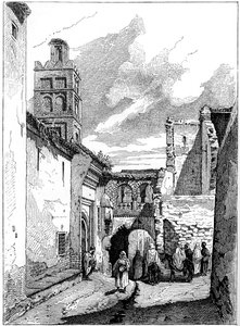 Gatevisning i Tlemcen, Algerie, c1890 av Unbekannt