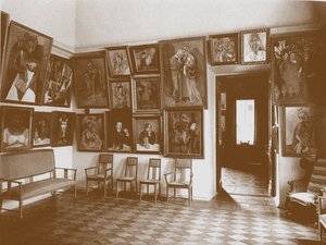 Studie kjent som Picasso-rommet i Shchukins-huset av Unbekannt