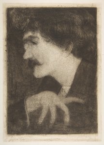 Forslag fra Whistler for hans portrett, 1870-tallet. av Unbekannt