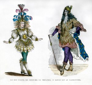 Sun King teaterdrakt, og kong Louis XIV av Frankrike, 1882-1884 av Unbekannt
