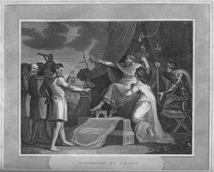 Overgivelse av Calais, 1838 av Unbekannt