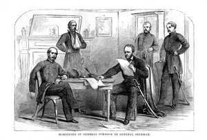 Overgivelse av general Johnston til general Sherman, 26. april 1865, 1872 av Unbekannt
