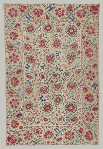 Suzani: gardin eller sengetrekk, ca 1800. av Unbekannt