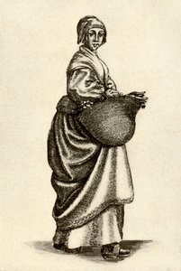 Svensk kvinne i tresko, 1640, 1937. av Unbekannt