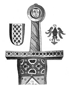 Karl den Stores sverd, 800-tallet, 1870 av Unbekannt