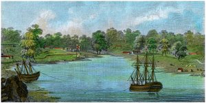Sydney Cove, New South Wales, Australia, 20. august 1788 c1885 av Unbekannt