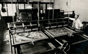 Szczepaniks elektriske kortskjæremaskin, c1903 av Unbekannt