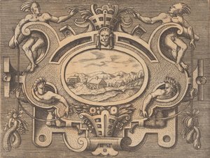 Plaketter og andre pyntegjenstander av forskjellige og lunefulle oppfinnelser Kartusjer og andre ornamenter fra..., 1773. av Unbekannt
