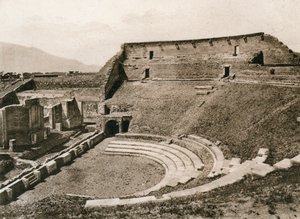 Tragisk teater, Pompeii, Italia, ca 1900-tallet av Unbekannt