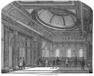 Telling room, National Bank of Scotland, Glasgow, c1860 av Unbekannt