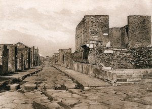 Temple of Fortuna, Pompeii, Italia, ca 1900-tallet av Unbekannt