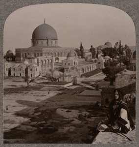 Tempelinnhegning, Jerusalem, ca 1900 av Unbekannt