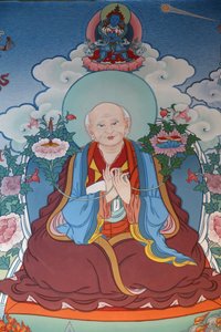 Temple of the Thousand Buddhas Dashang Kagyu Ling menighet Maling Munk ber, La Boulaye, Frankrike av Unbekannt