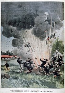 Forferdelig eksplosjon ved Satory, Frankrike, 1902 av Unbekannt