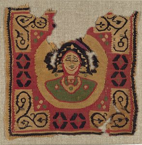 Tekstilfragment, koptisk, 600-700-tallet. av Unbekannt