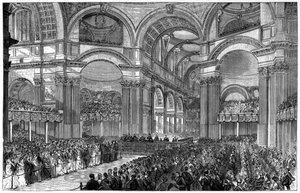 Thanksgiving-gudstjeneste i St Pauls Cathedral, London, 1900 av Unbekannt