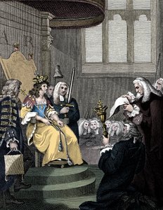 Unionsloven mellom England og Skottland ble lest for dronning Anne, 1826 av Unbekannt