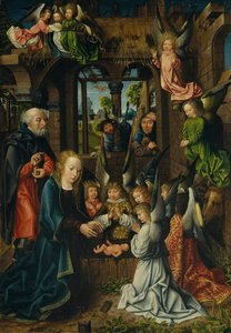 The Adoration of the Christ Child, muligens 1496-1502. av Unbekannt