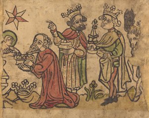 Tilbedelsen av magiene, ca. 14001430. av Unbekannt