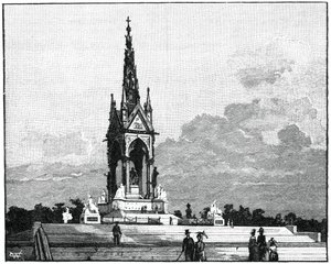 Albert Memorial, Kensington, London, 1900 av Unbekannt