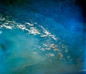 Alpene fra verdensrommet. NASA-bilde av Unbekannt