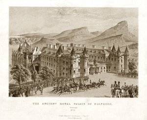 Det gamle kongelige palasset i Holyrood. Edinburgh, midten av 1800-tallet av Unbekannt
