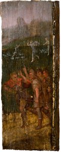 Engelen som vises for hyrder i bakgrunnen, 1600. av Unbekannt