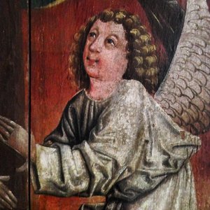 Engelen. Detalj av Holy Blood Shrine, midten av 1400-tallet av Unbekannt