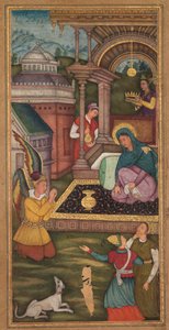 Bebudelsen, fra en Mirat al-quds av far Jerome Xavier Spanish, 1549-1617, 1602-1604. av Unbekannt