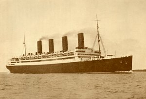 Aquitania Cunard Line, 45 647 tonn, c1930. av Unbekannt