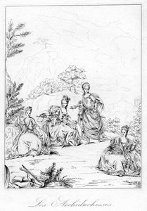 Erkehertuginnene, c1600-tallet av Unbekannt