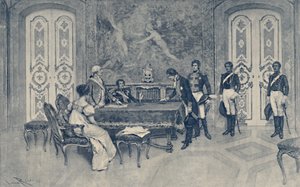 Arrestasjonen av Ferdinand, 1807, 1896. av Unbekannt
