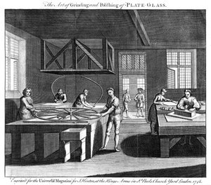 Kunsten å slipe og polere plateglass, 1748 av Unbekannt