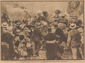 Attentatet på erkehertug Franz Ferdinand av Østerrike og hans kone i Sarajevo, 28. juni 1914. av Unbekannt
