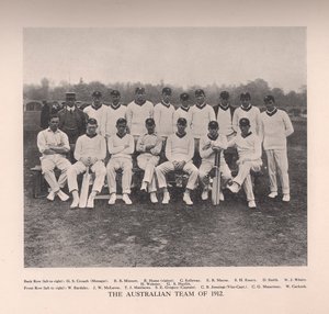 Det australske cricketlaget fra 1912 av Unbekannt