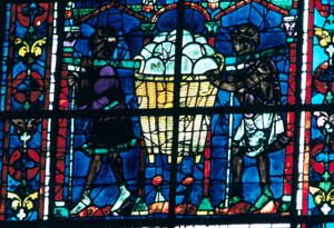 The Bakers, farget glass, Chartres Cathedral, Frankrike, 1194-1260 av Unbekannt