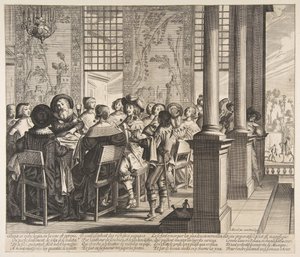 Banketten for den fortapte sønns retur, ca. 1636. av Unbekannt