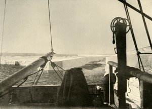 The Barrier Edge Breaking Away Four Miles South of Hut Point, c1908, 1909 av Unbekannt