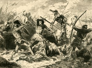 Slaget ved Agincourt, 1415, 1890. av Unbekannt