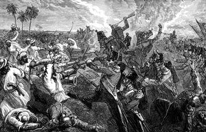 Slaget ved Ferozeshah, India, 1845, 1900 av Unbekannt