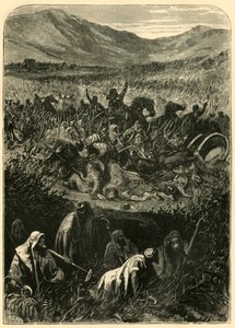 Slaget ved Michmash, 1890. av Unbekannt