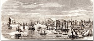 Slaget ved Sinop 30. november 1853, midten av det 19. århundre. av Unbekannt