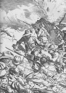 Slaget ved Spion Kop, Boer War, Sør-Afrika, 1900 1906 av Unbekannt