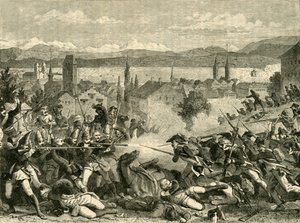 Slaget ved Zürich, 1799, 1890. av Unbekannt