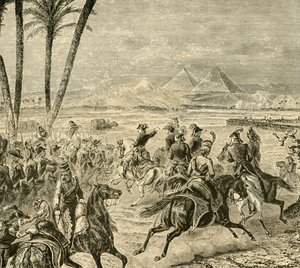 Slaget ved pyramidene, 1798, 1890. av Unbekannt